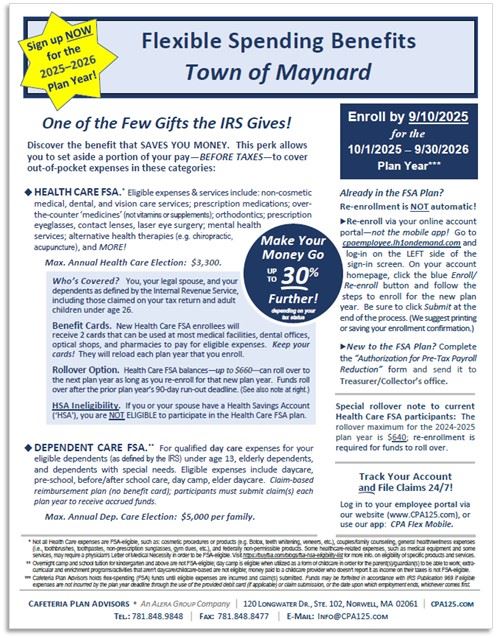 FSA OE Flyer 2025-26