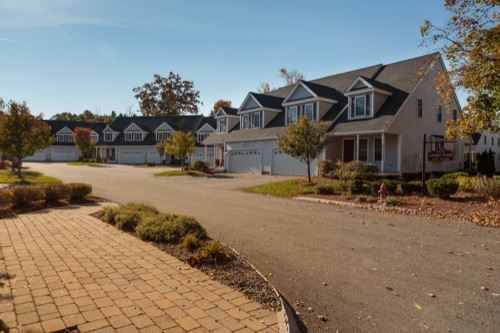 Houses on a residential street