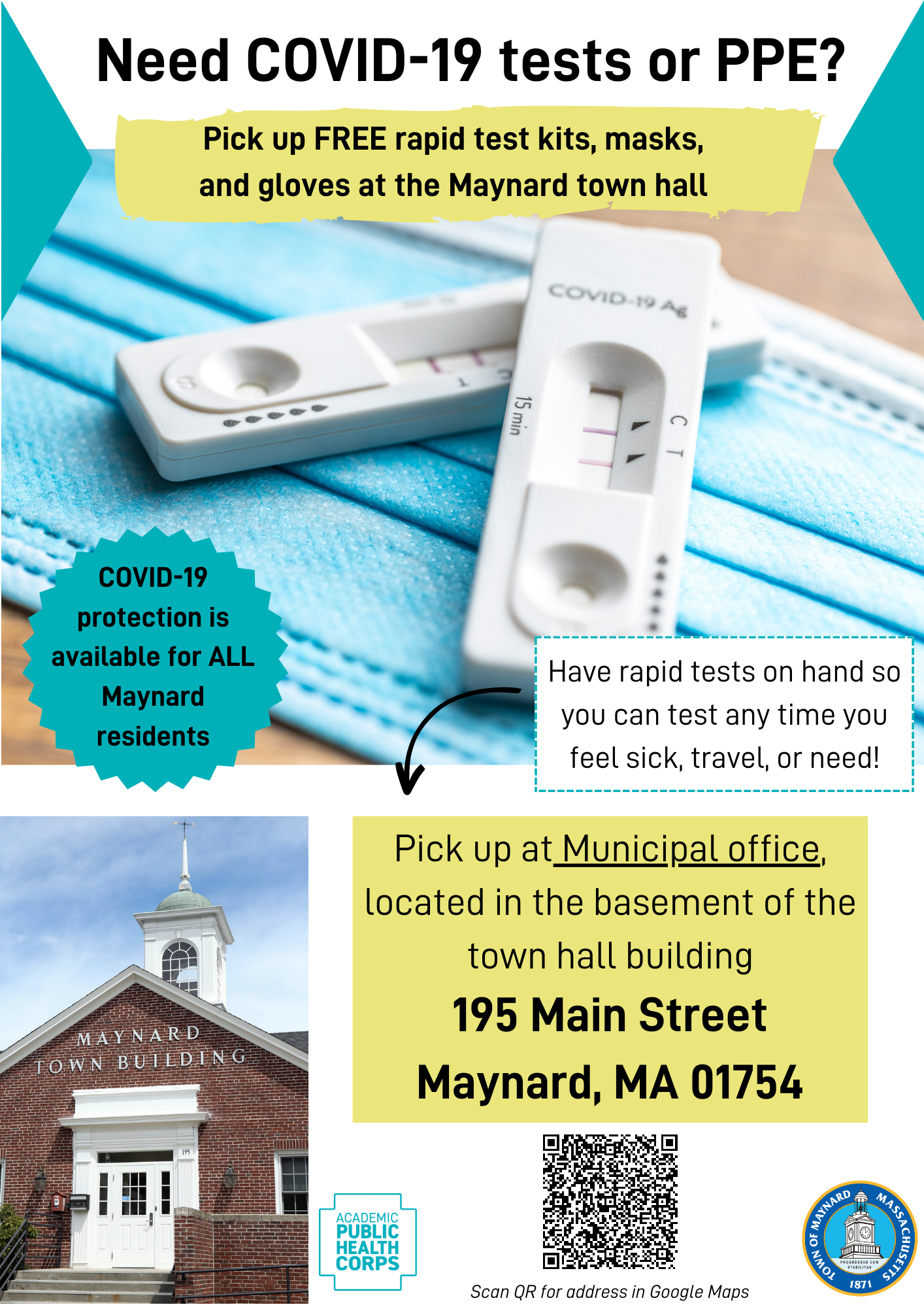 Maynard COVID-19 supplies pickup