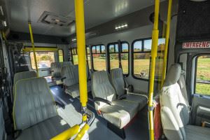 Inside of the COA van