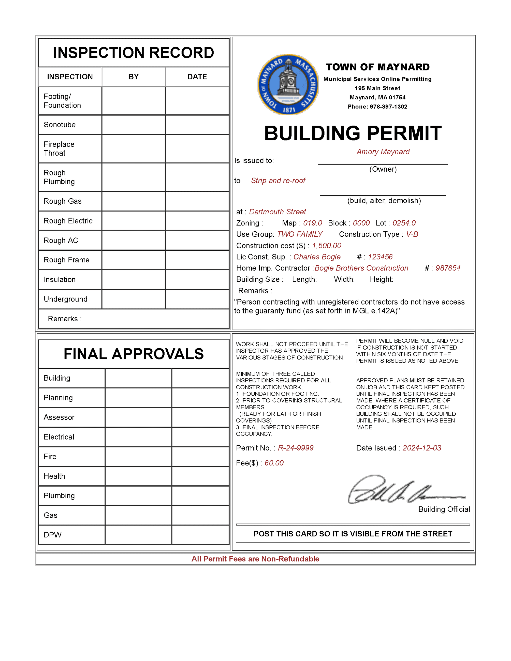 sample-Building Permit