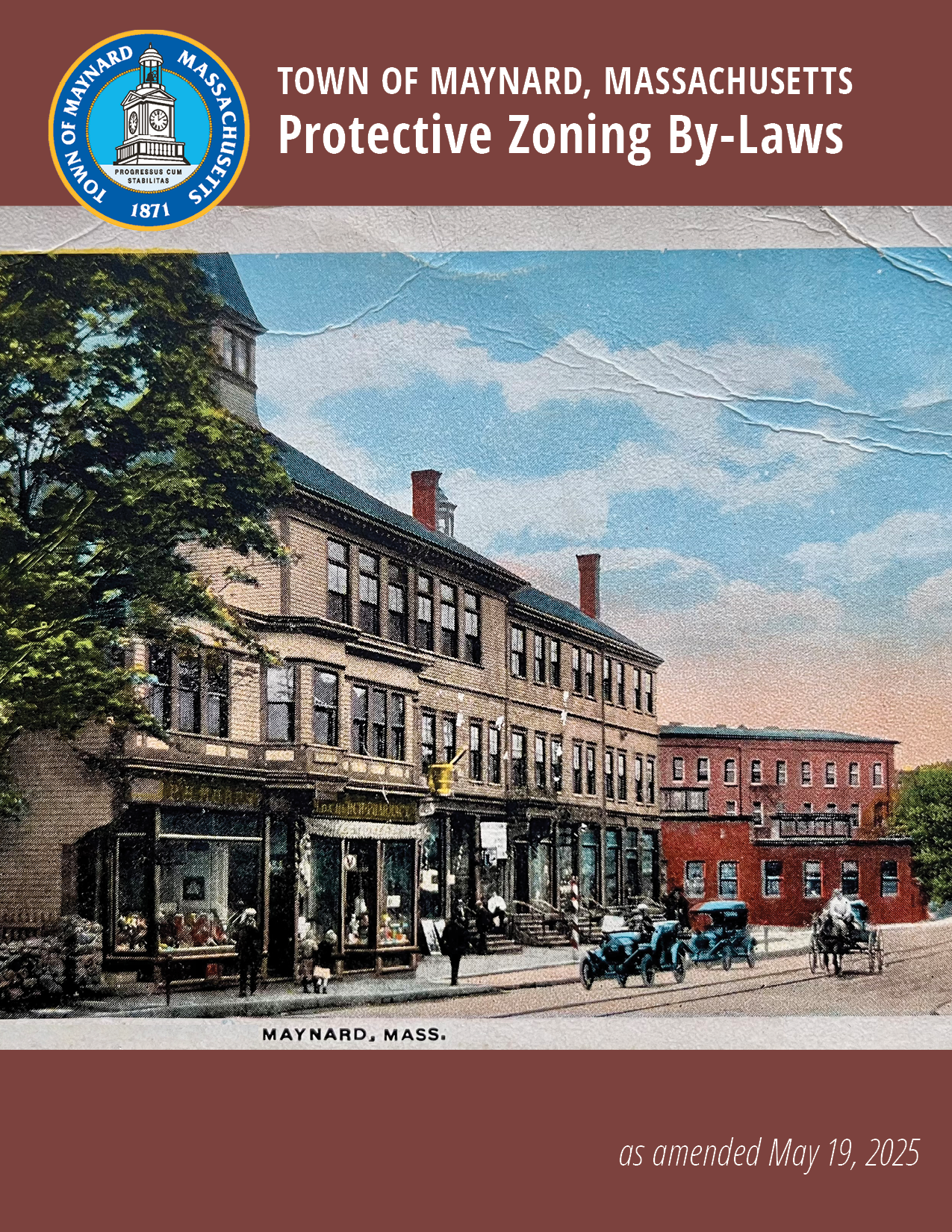 Maynard Protective Zoning By-Laws cover